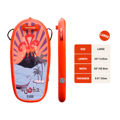 Kid uppblåsbar Paddle Board Bodyboard - Apelsin